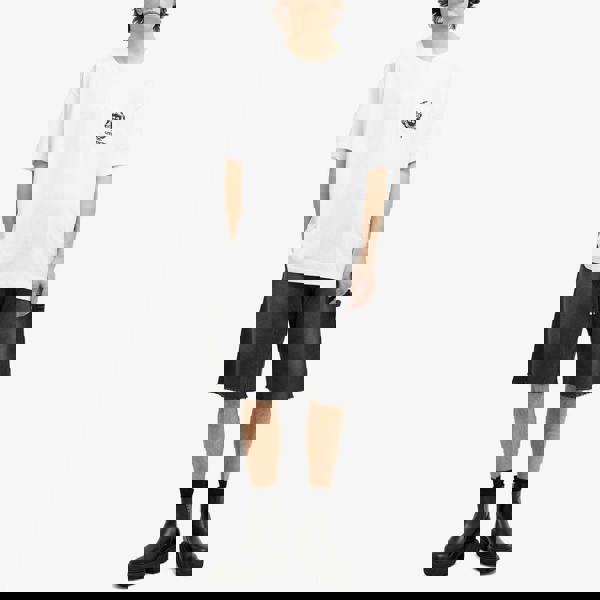 Givenchy Crest Logo T-Shirt   in  White