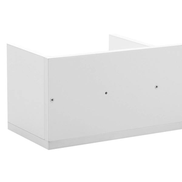 Dyzi Wall Mounted 4 Tier Multimedia CD DVD Storage Shelf White
