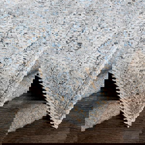 Livabliss Jolie-Vintage Grey Blue Ivory Brown Traditional Boho Rug