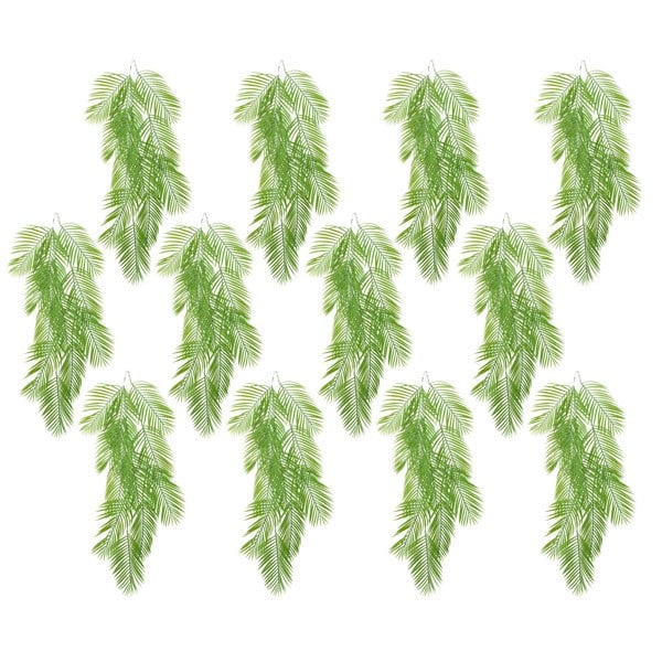 Leaf Pack of 12 x 120cm Artificial Hanging Palm Plant