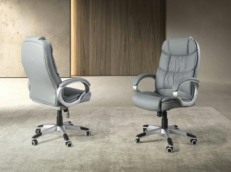 Angel Cerdá Swivel office chair in grey leatherette 4154