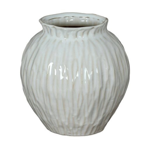 Hill Interiors Numa Round Vase - White