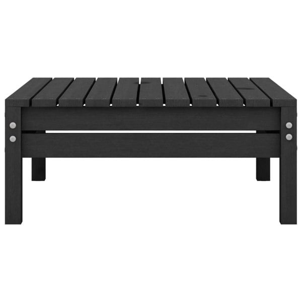 Berkfield 5 Piece Garden Lounge Set Black Solid Pinewood