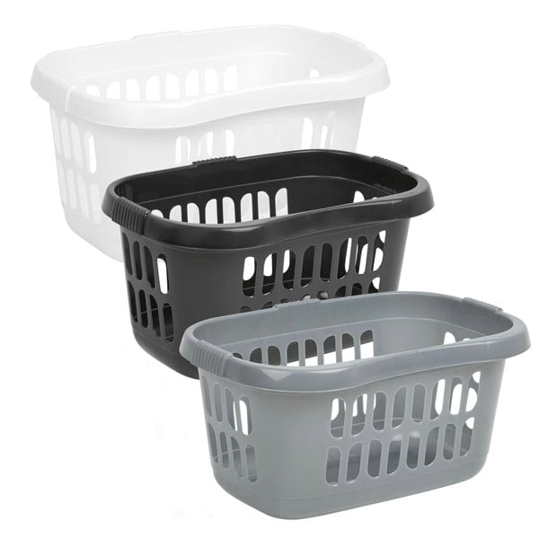 Hipster Plastic Laundry Basket For Washing Clothes & Laundry