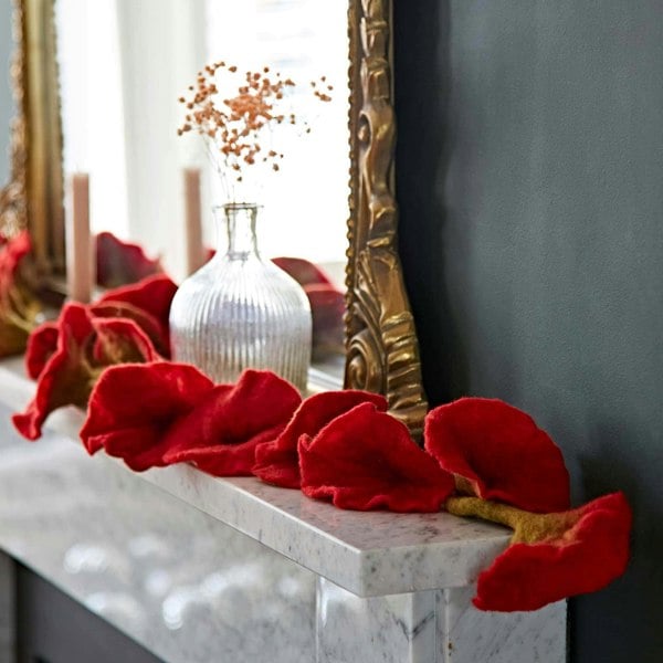 Paper High Felt Flower Garland