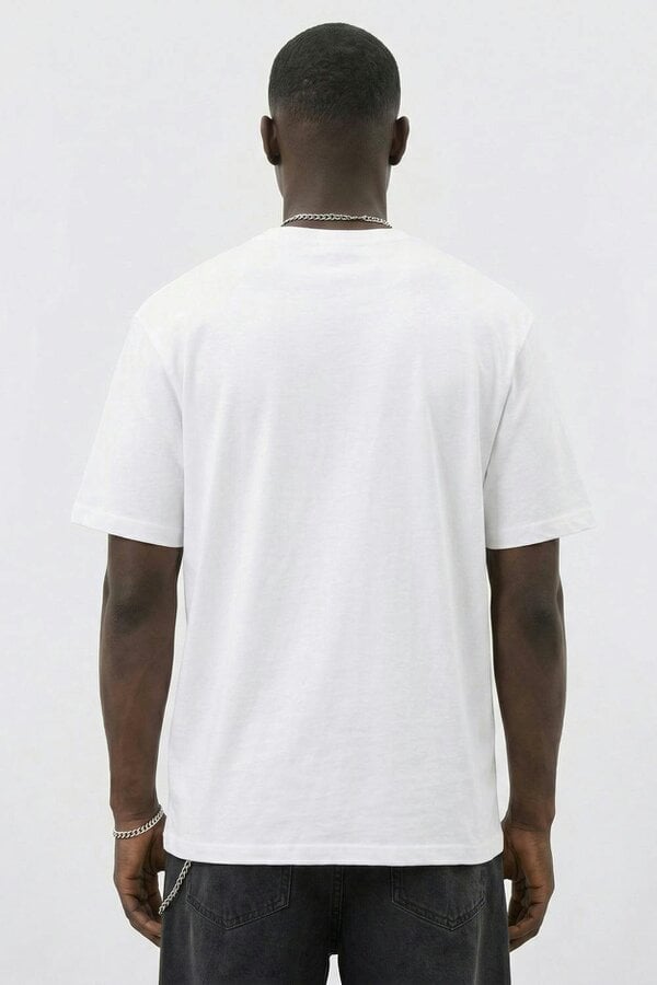 London Attitude Essential Split Red Graphic Premium Organic Cotton T-Shirt