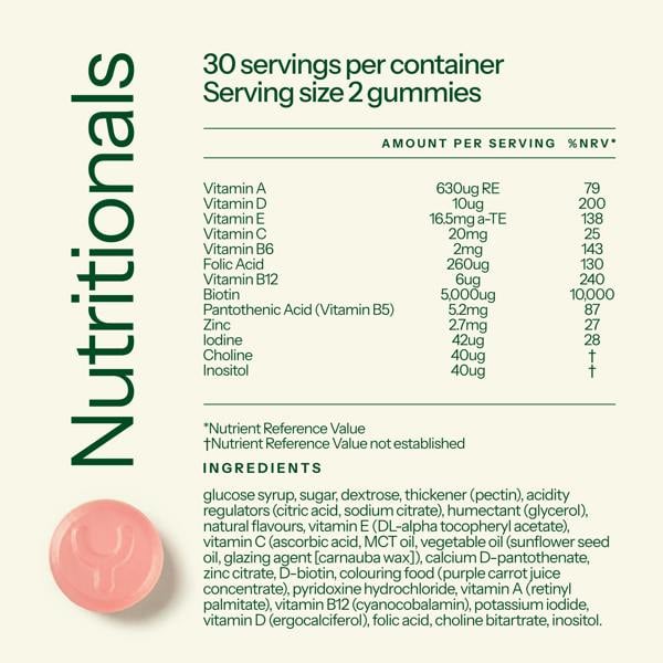 Yumi Nutrition Hair, Skin & Nails with Biotin & Vitamins