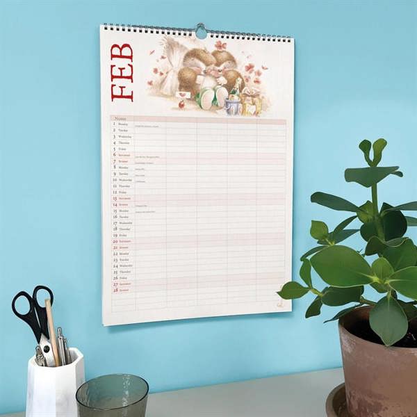 Country Companions A3 Family Planner 2027, Family Planners, Month To View, Animals, Gift