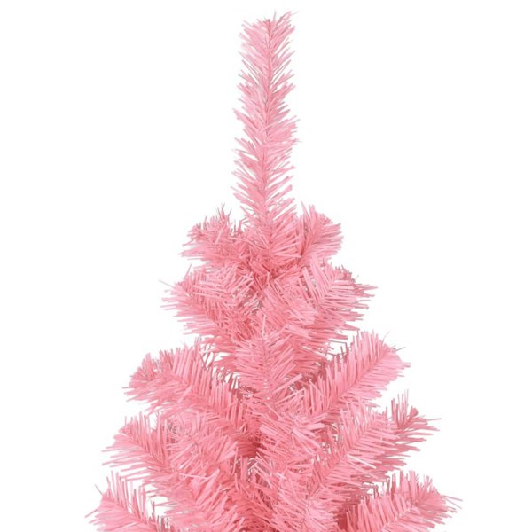 Berkfield Artificial Christmas Tree with Stand Pink 180 cm PVC