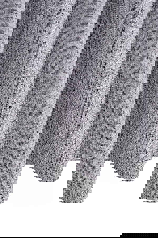 Living and Home 2 Panels Grey Faux Linen Back Tab or Rod Pocket Blackout Curtains for Bedroom, Living Room , 168cm W x 229cm H