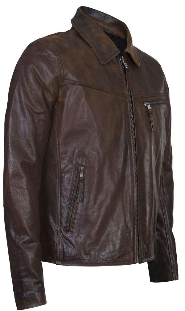 Infinity Leather Men's Harrington Cow Hide Leather Jacket-Lima