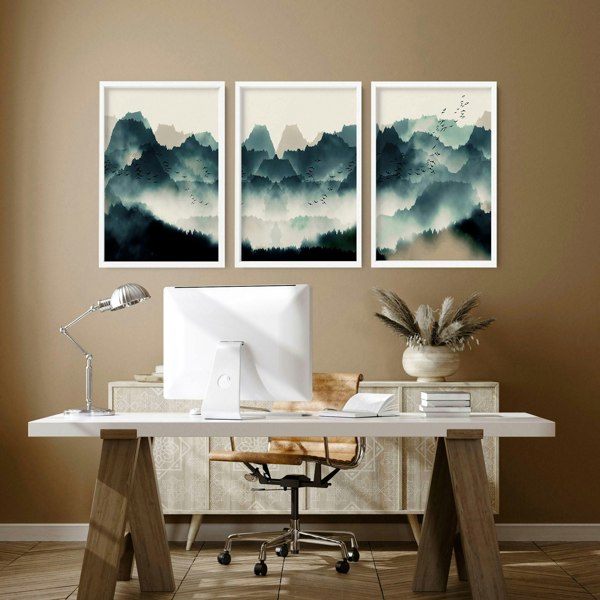 Wall decor for the office | set of 3 wall art prints