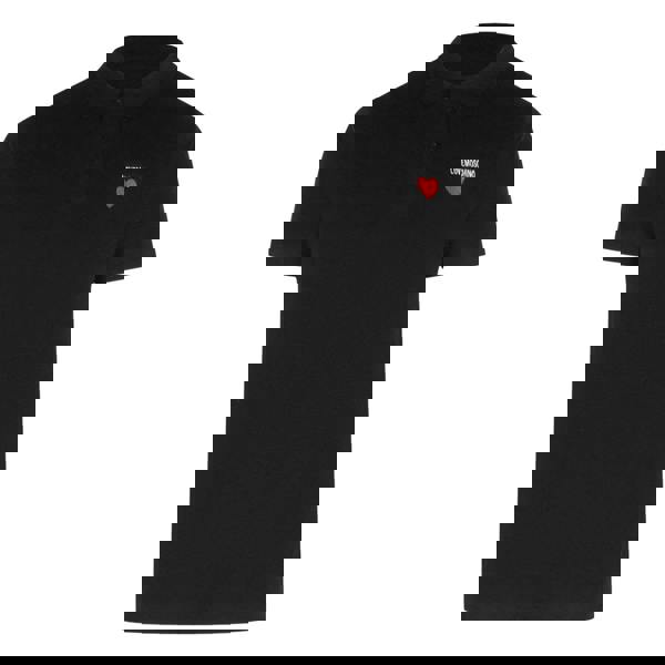 Moschino Love Moschino Heart Logo Black Polo Shirt