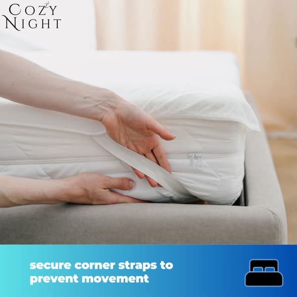 Cozy Night Electric Blanket Single Size Heated with 3 Heat Settings - Machine Washable with Overheat Protection
