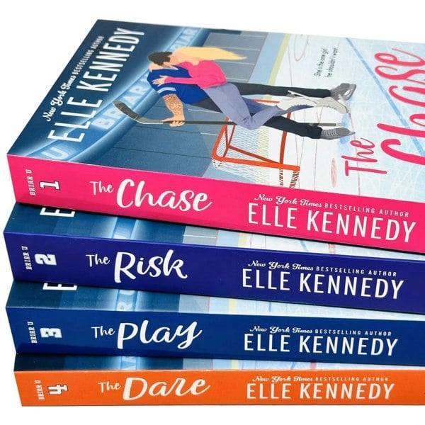 Elle Kennedy Briar U Series Collection 4 Books Set (The Chase, The Risk, The Play, The Dare)