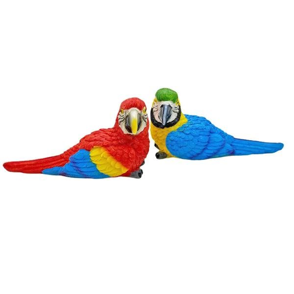 Farmwood 4 Pot Topping Tropical Birds Garden Ornaments