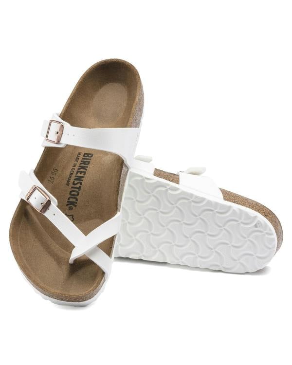 Birkenstock Mayari Birko Flor Womens Sandals - White - CHO - Designer Womens Sandals