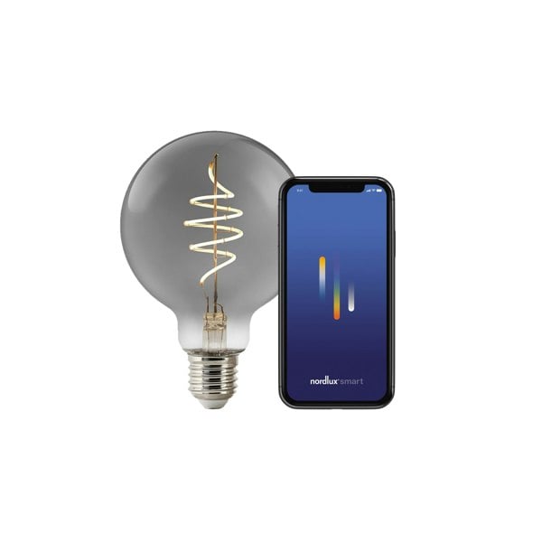 Nordlux Smart E27 | G95 | 1800 Kelvin | 100 Lumen | Light Bulb | Smoked