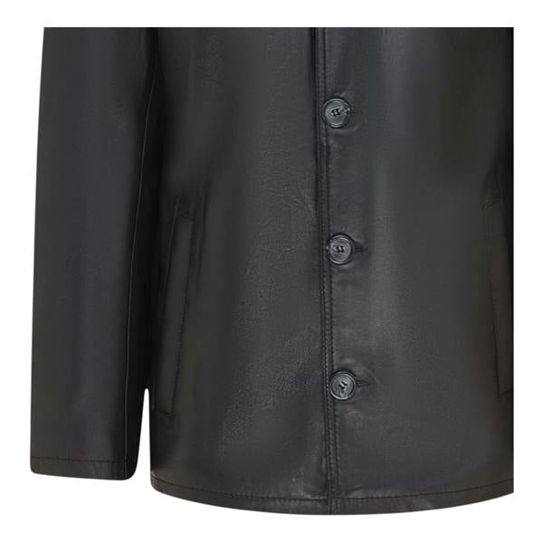 Infinity Leather Men’s 4 Button Italian Leather Blazer Jacket - Loxton