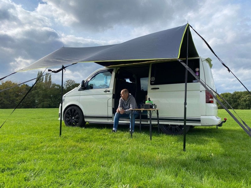 Rectangle Campervan Shade Canopy OLPRO , imageset:Charcoal