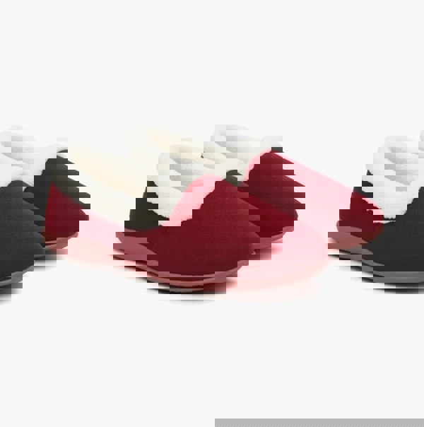 Sleepers SANDIE Womens Collared Full Slippers Wine