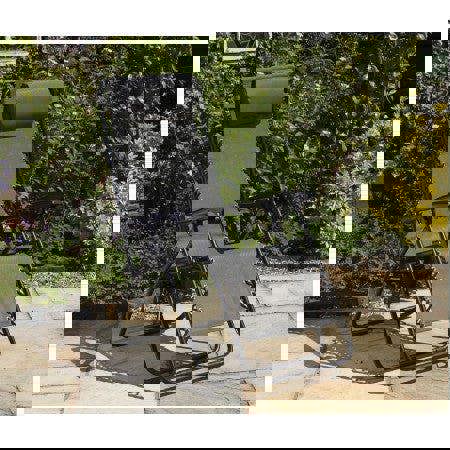 All Weather Textaline Garden Relaxer Chair grey The Garden Furniture Shop