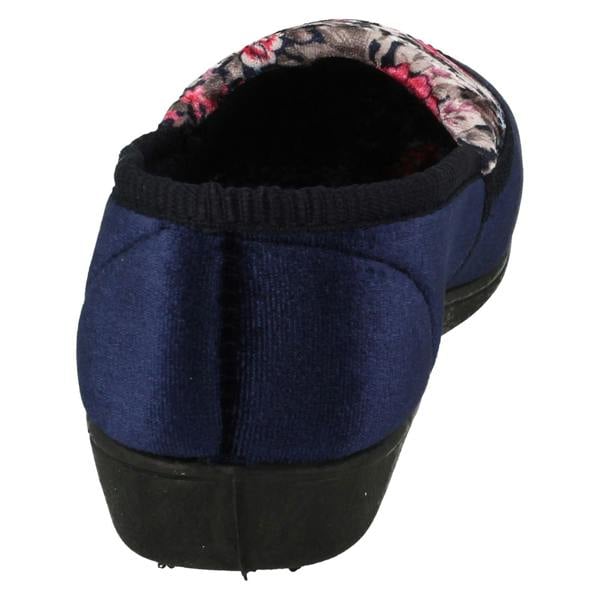 Spot On Ladies Spot On Floral Pattern Slippers