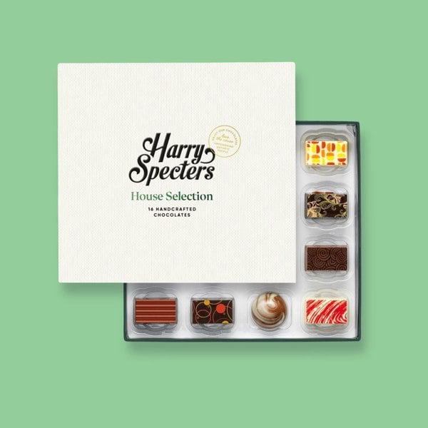 A premium chocolate box for a special occasion featuring 16 artisan chocolates