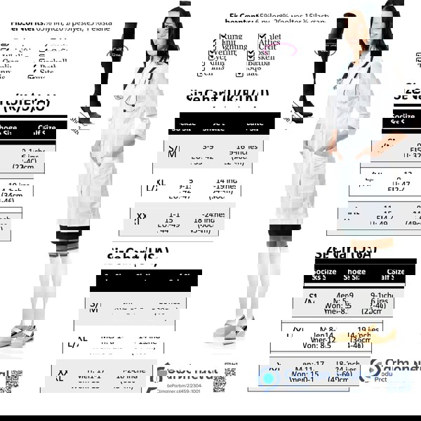 Compression Socks for Men & Women (20-30 mmHg) (Black/White, Pair) - aZengear