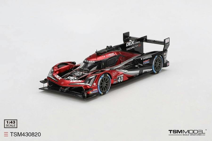 a red and black race car