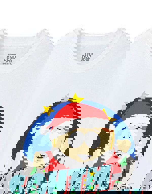 South Park Mens White Cartman Santa Short Sleeved T-Shirt