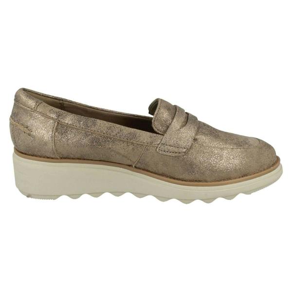 Clarks Ladies Clarks Casual Slip On Wedge Shoes Sharon Ranch