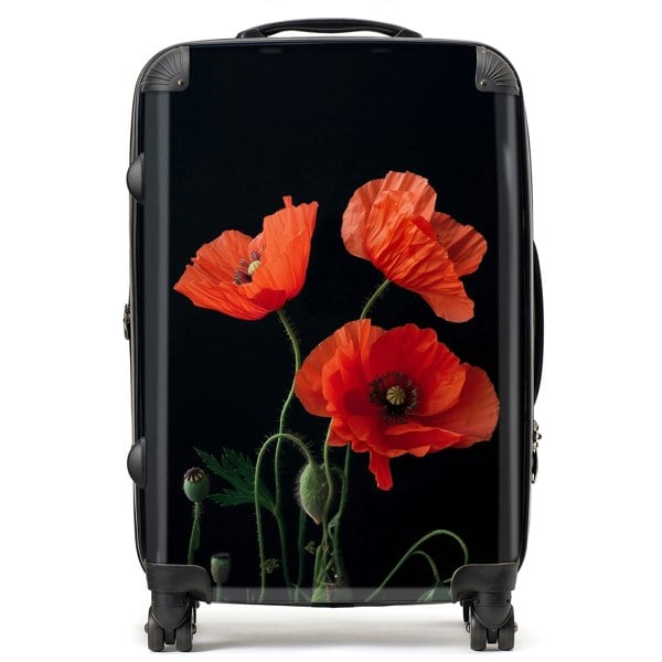 Warren Reed Poppies Suitcase