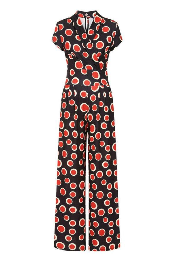 HotSquash Wide Leg Jumpsuit with Cap Sleeves