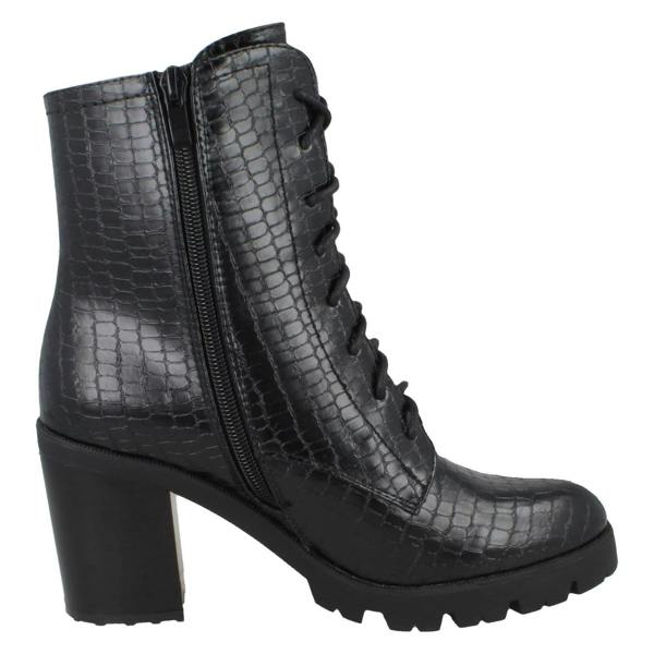 Spot On Ladies Spot On Lace Up Ankle Boot F51013