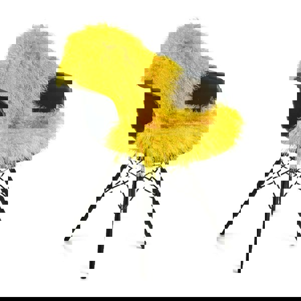 Curly Sheepskin | Tibetan | 85x50 cm Lemon