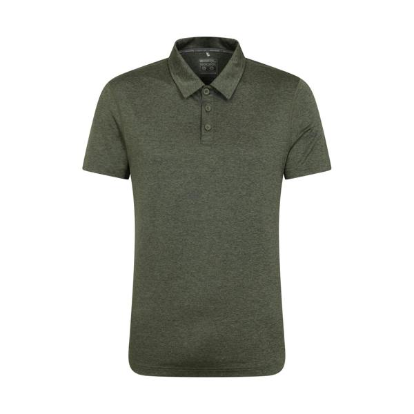 Mountain Warehouse Mens Deuce IsoCool Polo Shirt - Dark Khaki - 
