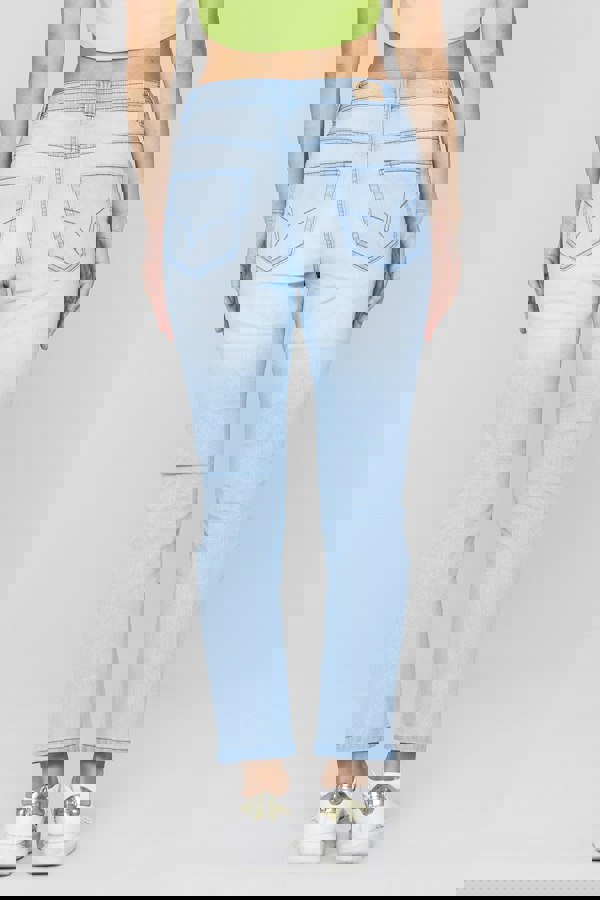 ENORSIA Mid Waist Ankle Length Jeans