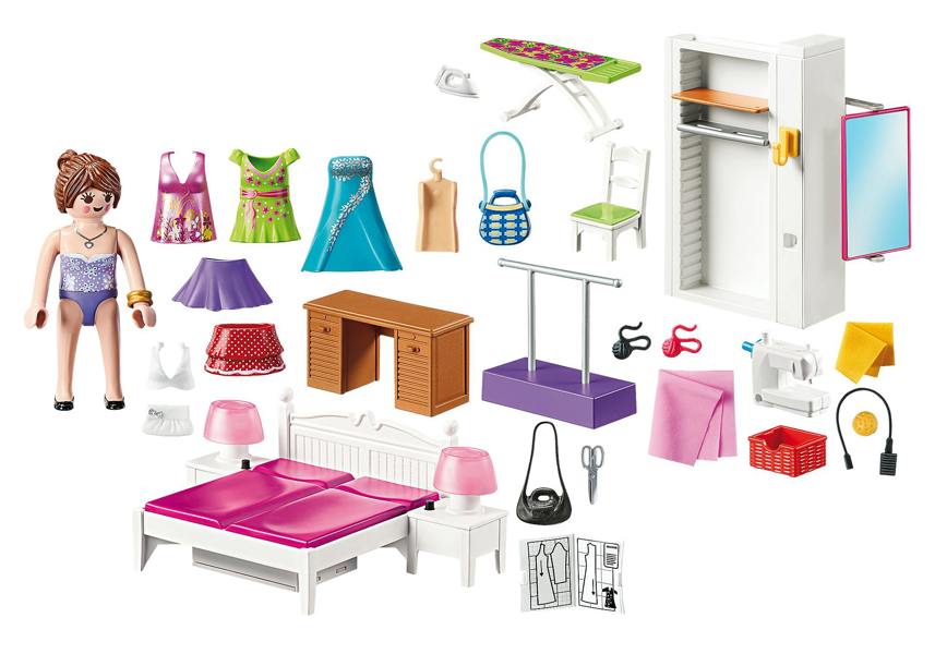 Playmobil Bedroom with Sewing Corner - 70208 Playset