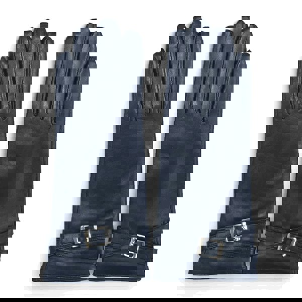 Infinity Leather Women's Genuine Leather Adjustable Wrist Buckle Gloves