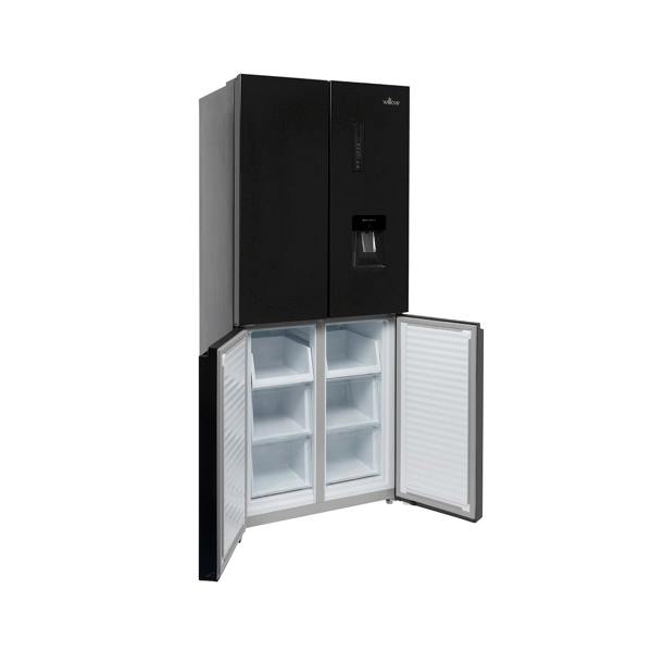 Willow 415L American Style Fridge Freezer WSBES4MDB - Black