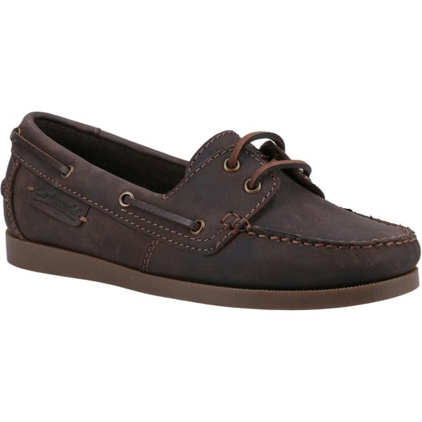 Cotswold Women's Waterlane Leather Boat Shoes - Brown