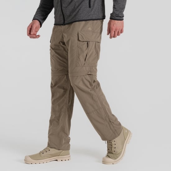 Craghoppers Men's NosiLife III Convertible Cargo Trousers - Pebble