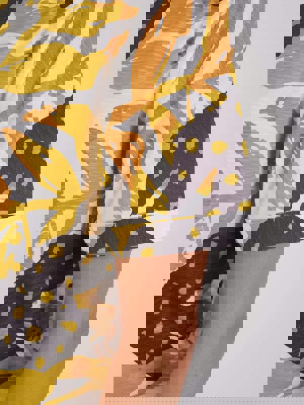 VIZ-A-VIZ Abstract Jungle Print Top