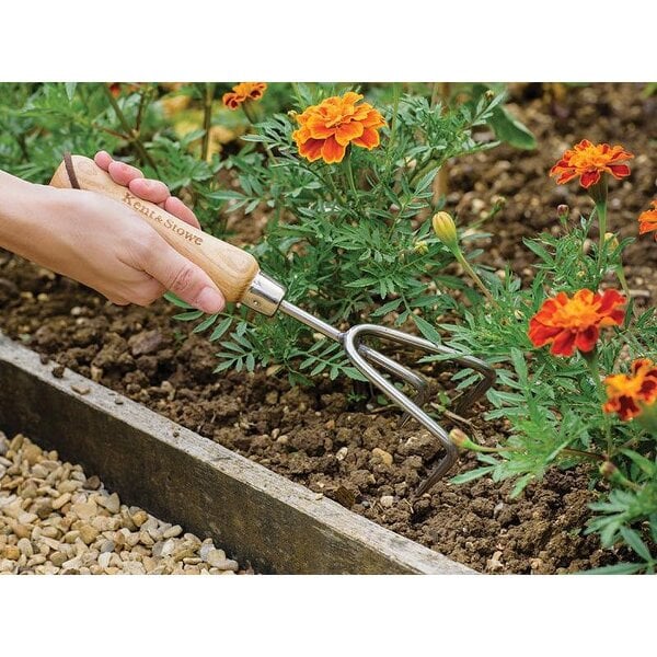 Kent & Stowe Hand 3-prong Cultivator, Fsc - Multi Colour