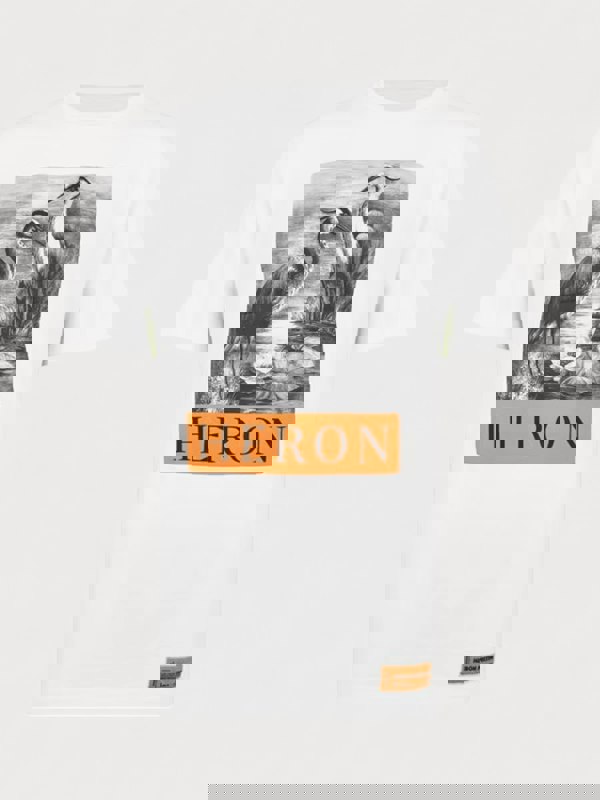Heron Preston Heron Print T Shirt White - Supplied FashionHeron Preston