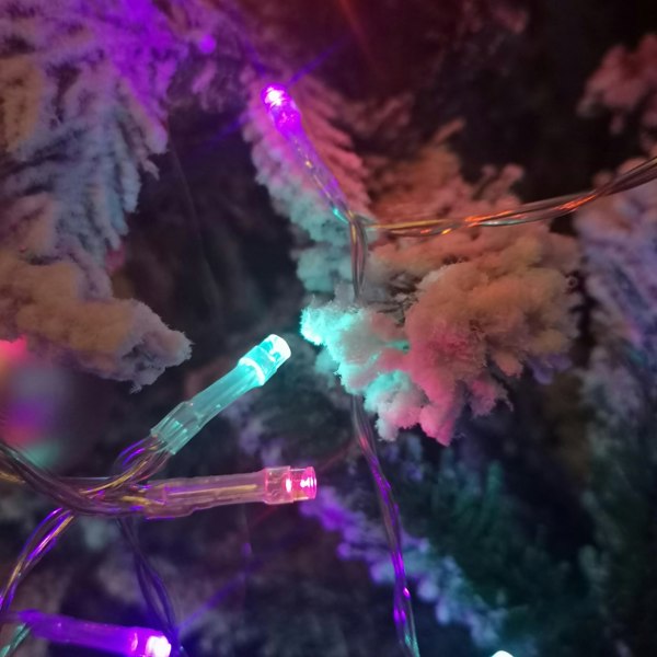 Samuel Alexander 20m Multi Function Battery Operated Rainbow LED Fairy Lights Christmas Decoration with Timer