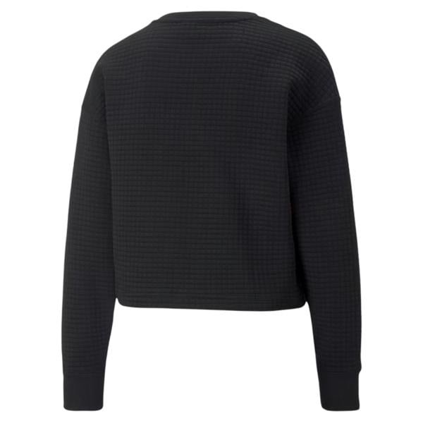 Under Armour Womens/Ladies Unstoppable Quilted Drop Shoulder Regular Long-Sleeved Jumper - Black - 