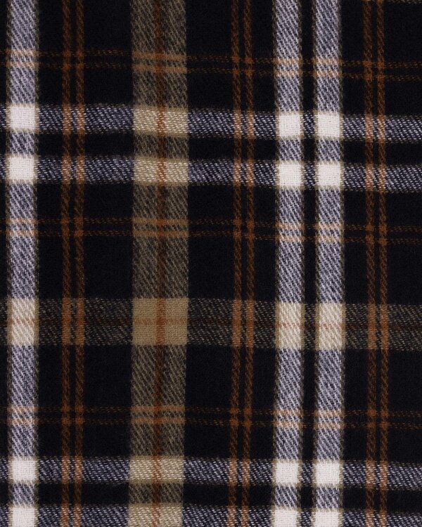 Steel & Jelly Milford – Navy and Rust Check Oversized Scarf