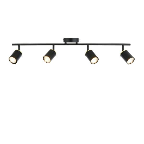 Pagazzi Lighting Talbot Matte Black 4-Spot Bar